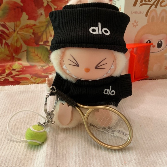 Other - LABUBU Black Tennis Outfit , tennis rack and ball CUTE!! NO DOLL